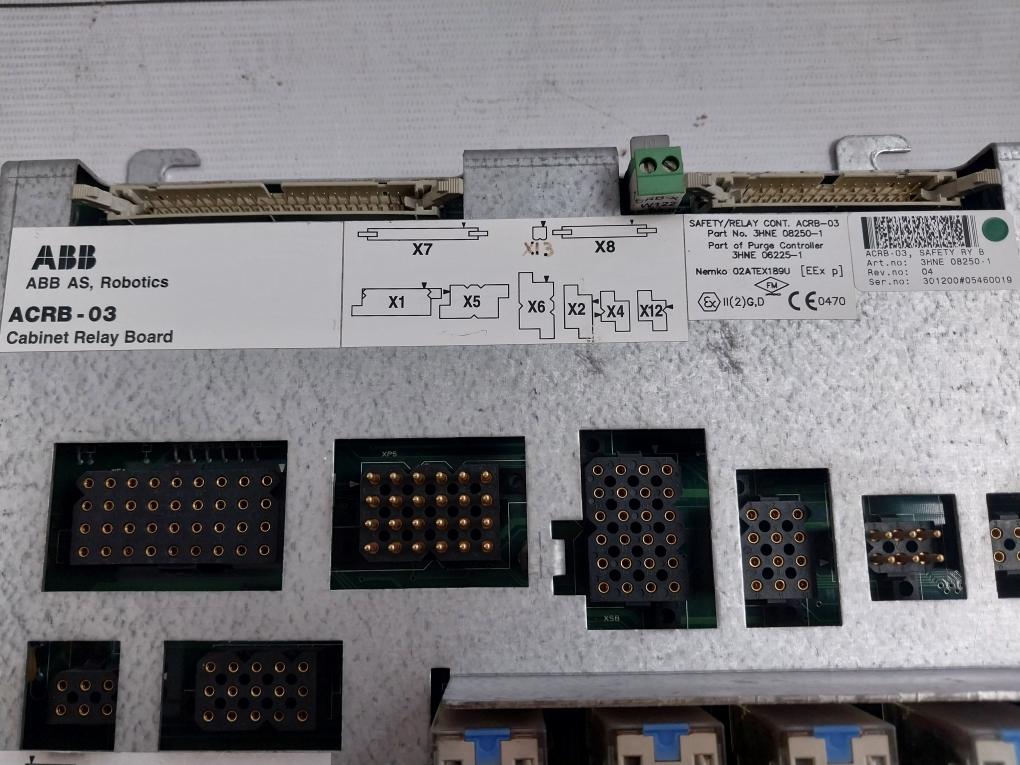 Abb Acrb-03 Cabinet Relay Board 3Hne 08250-1 Rev No: 04, Kks 564.16-1103-p6