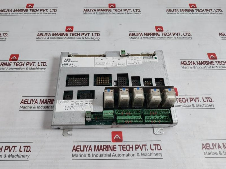 Abb Acrb-03 Cabinet Relay Board 3Hne 08250-1, Kks 564.16-1103-p6 Rev.No:04 94V-0