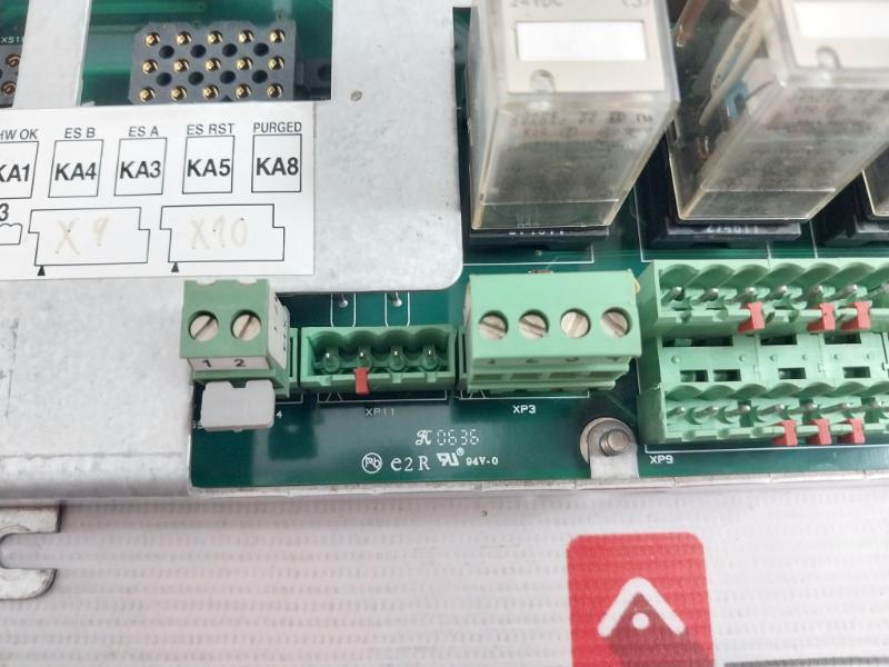 Abb Acrb-03 Cabinet Relay Board 3Hne 08250-1, Kks 564.16-1103-p6 Rev.No:04 94V-0