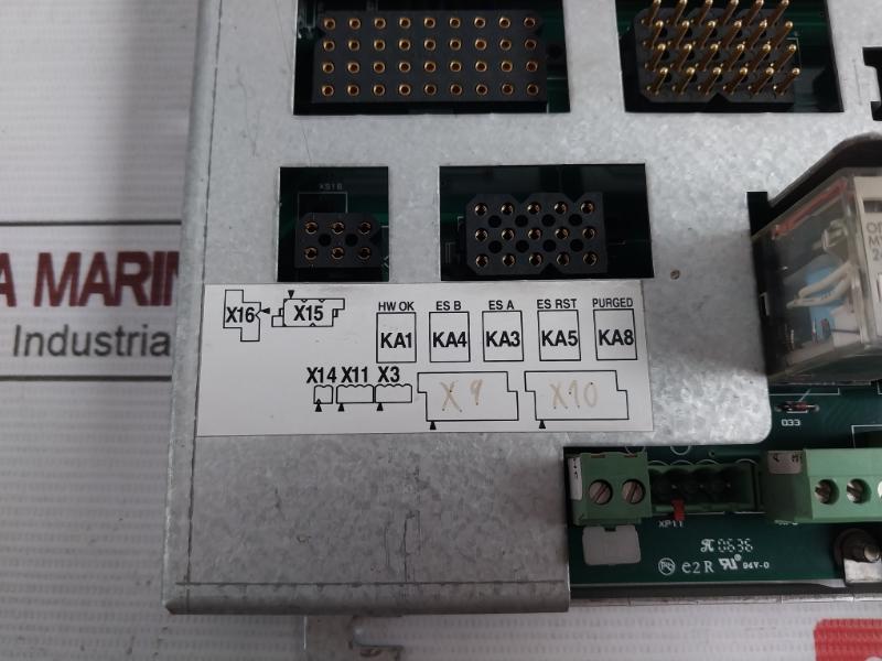 Abb Acrb-03 Cabinet Relay Board 3Hne 08250-1, Kks 564.16-1103-p6 Rev.No:04 94V-0