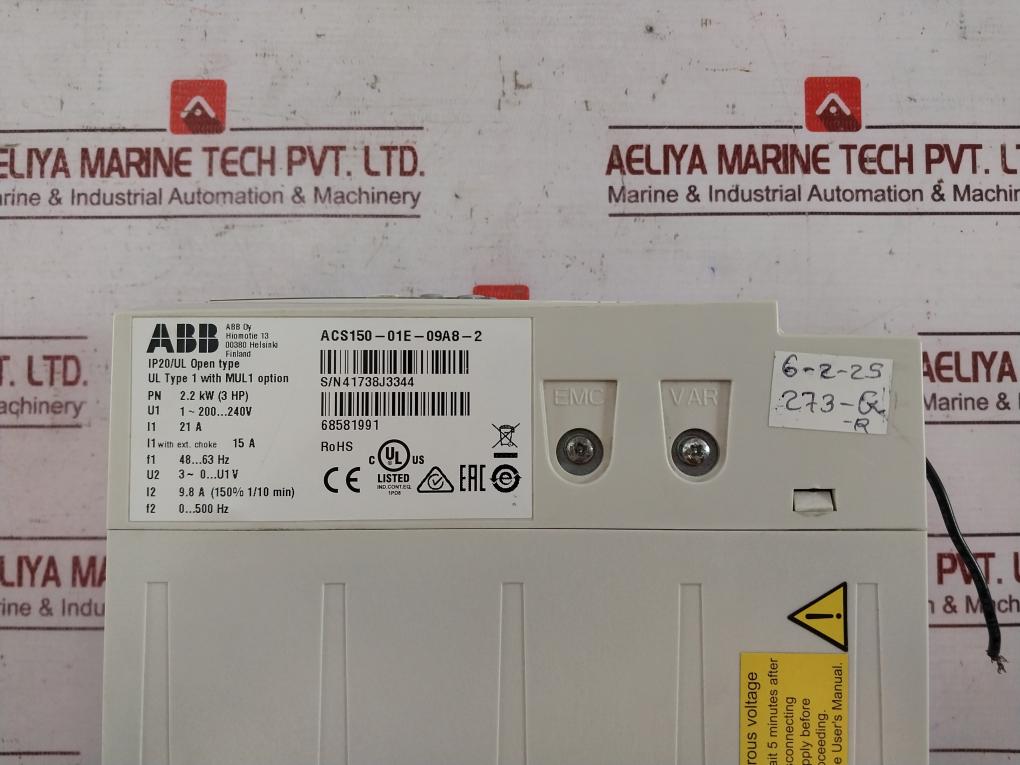 Abb Acs150-01E-09A8-2 Inverter Drive 2.2 Kw Ip20 68581991