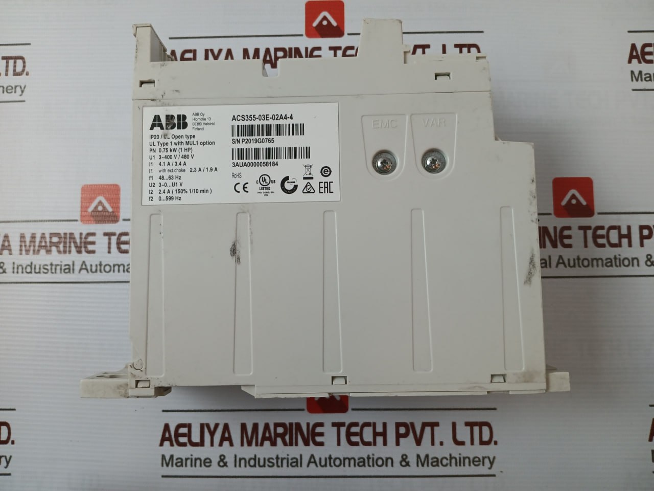 Abb Acs355-03E-02A4-4 Machinery Drive Module 3-400V/480V 3Aua0000058184 599Hz