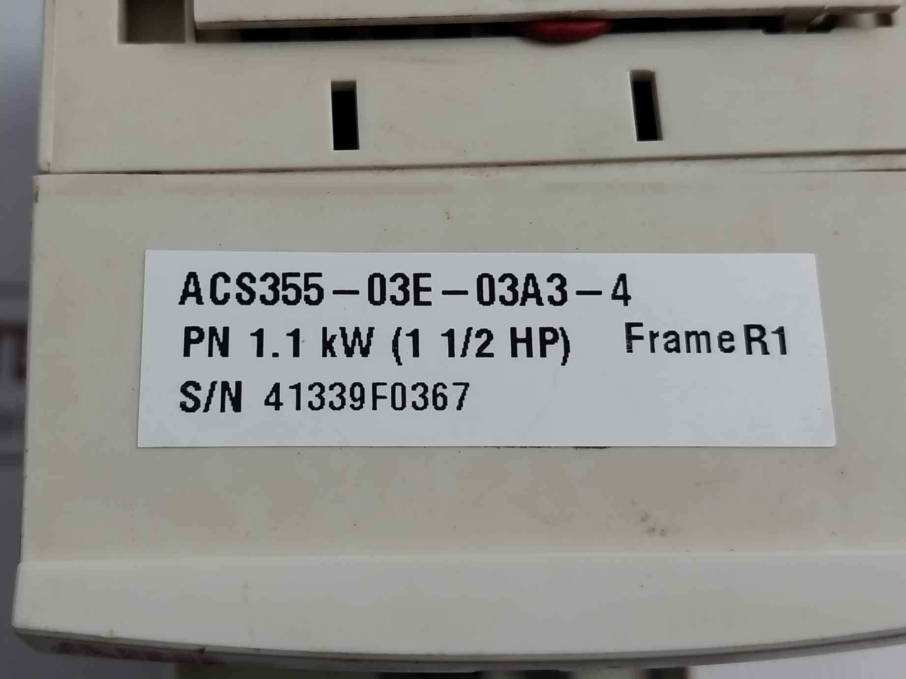 Abb Acs355-03e-03a3-4 3 Phase Variable Frequency Drive 400v/480v (not Working)