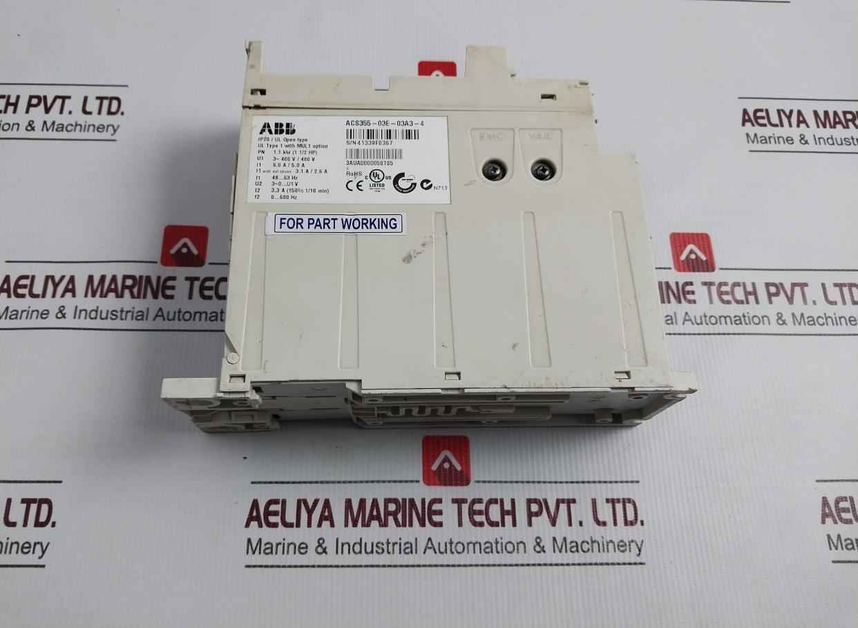 Abb Acs355-03e-03a3-4 3 Phase Variable Frequency Drive 400v/480v (not Working)