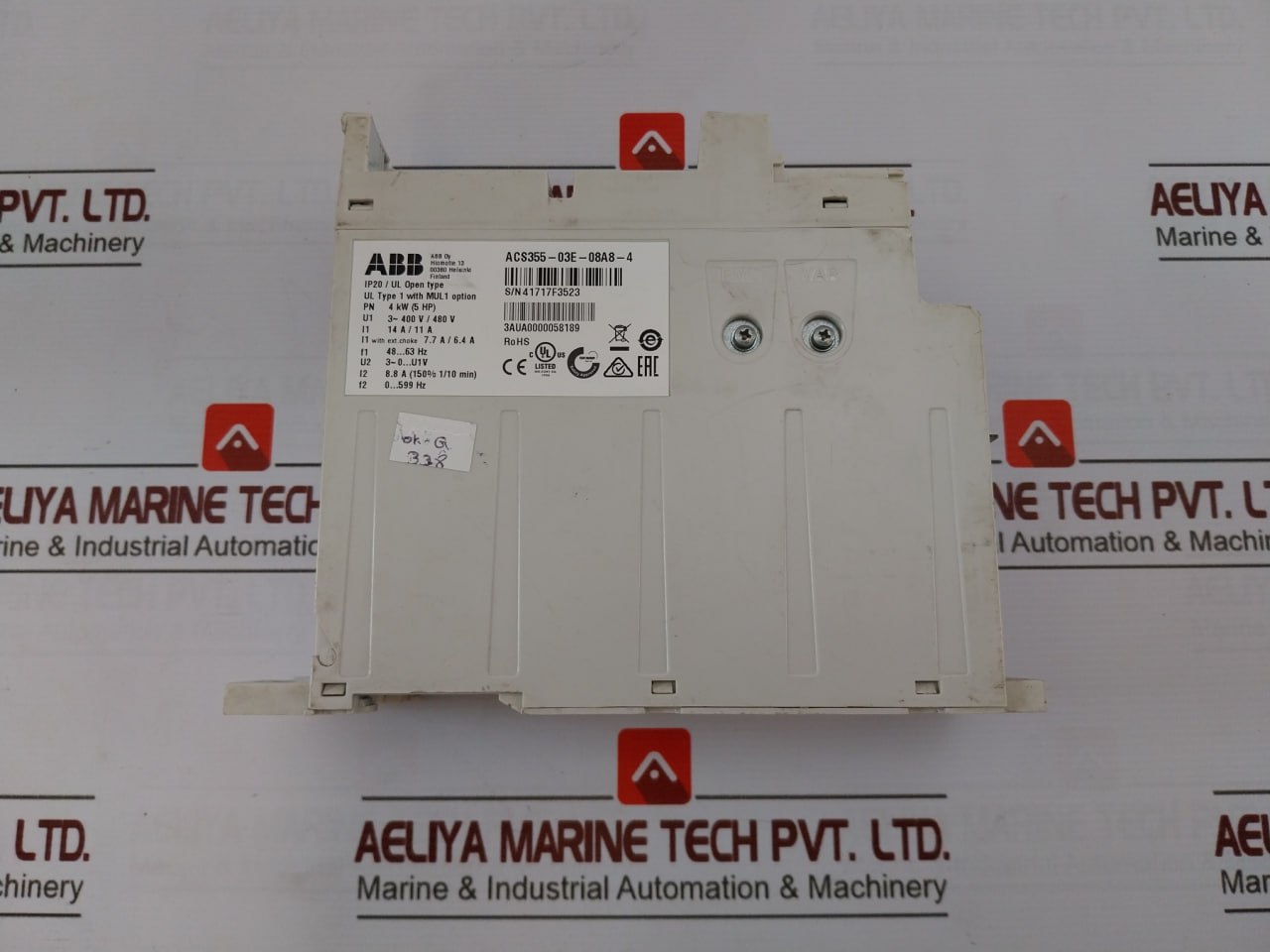 Abb Acs355-03E-08A8-4 Lv Ac Machinery Drive Module 14A/11A