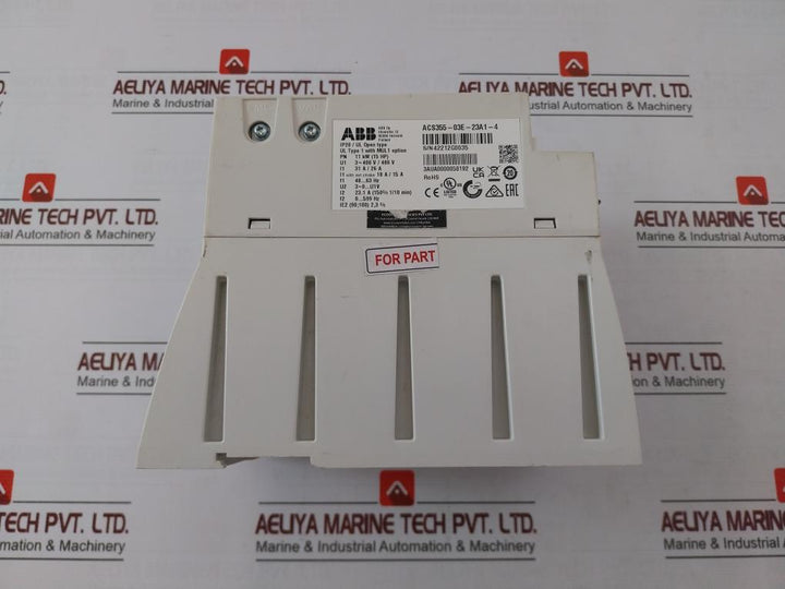 Abb Acs355-03E-23A1-4 Lv Ac Drive Module For Pump And Fan