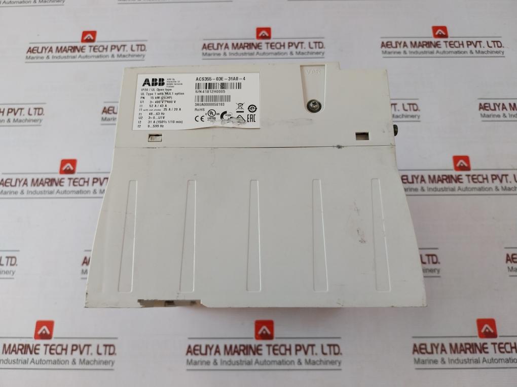 Abb Acs355-03E-31A0-4 Variable Frequency Drive 3Aua0000058193 15Kw R4 52A/43A