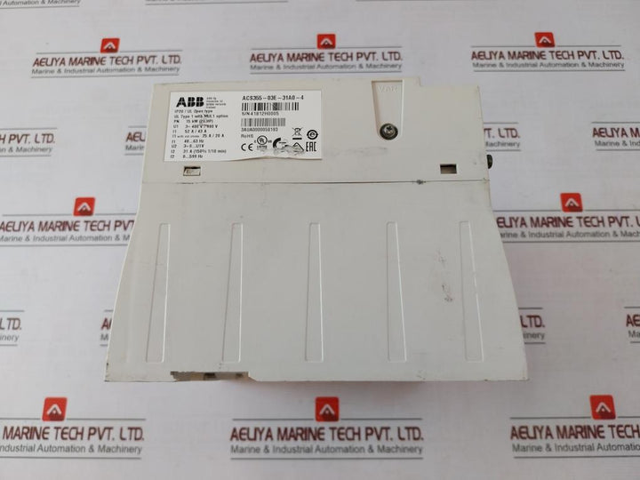 Abb Acs355-03E-31A0-4 Variable Frequency Drive 3Aua0000058193 15Kw R4 52A/43A