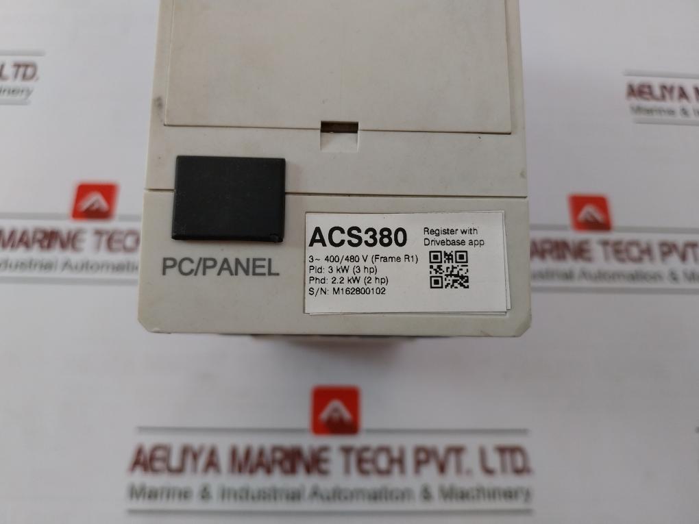 Abb Acs380-040S-07A2-4 Frequency Inverter 3-400/480 Vac Icc 100 Ka 3 Kw