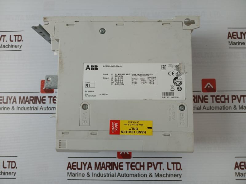 Abb Acs380-040S-09A4-4 Variable Frequency Inverter 30Vdc 50/60 Hz 100 Ka