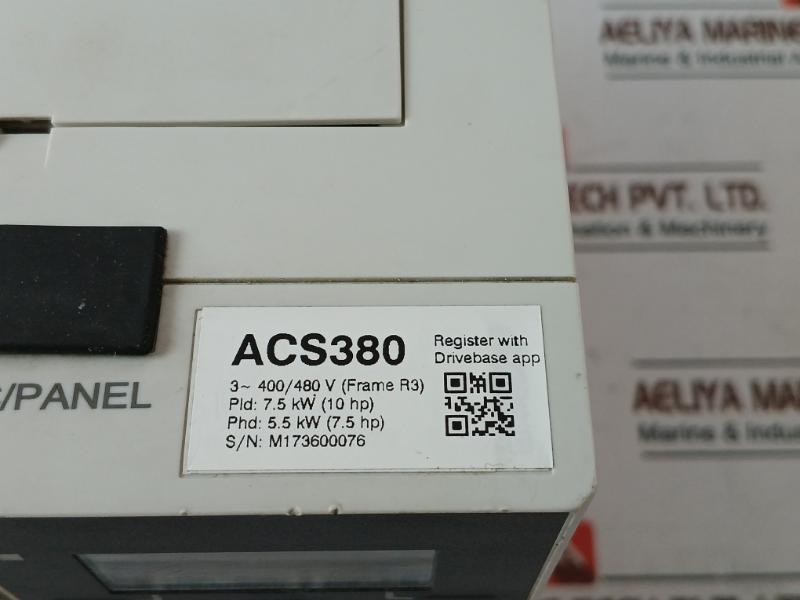 Abb Acs380-040S-17A0-4 Ac Machinery Drive Module Icc 100Ka F2 0-599 Hz