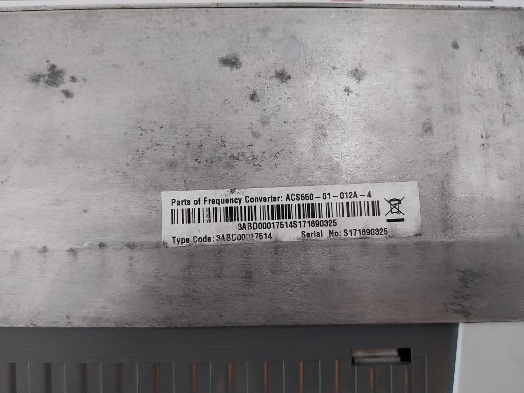 Abb Acs550-01-012A-4 Inverter Drive/Vfd Frequency Converter 48-63 Hz 0-500 Hz