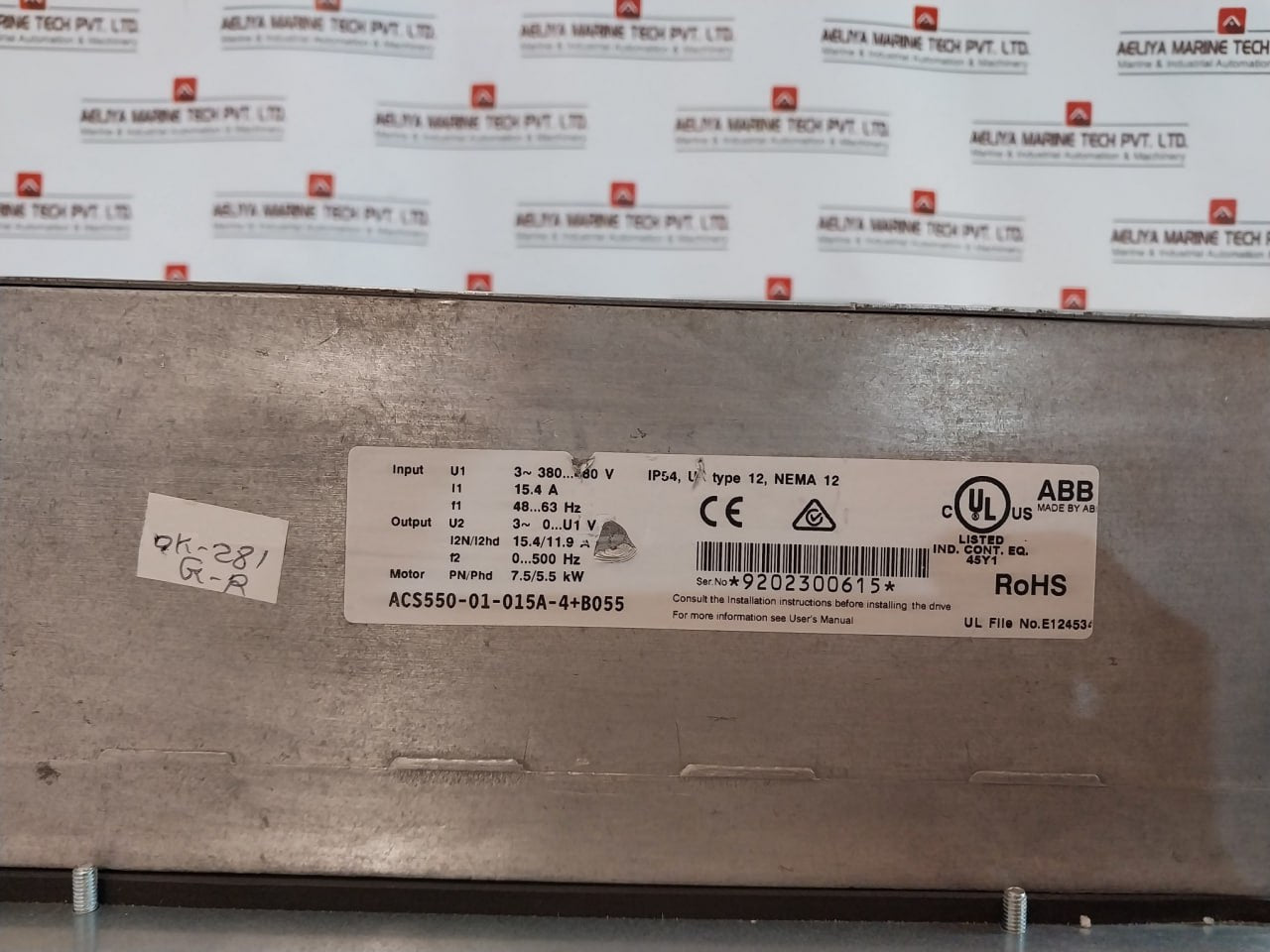 Abb Acs550-01-015A-4+B055 Electrical Transformer U1 3 380-480V U2 3 0-u1 V