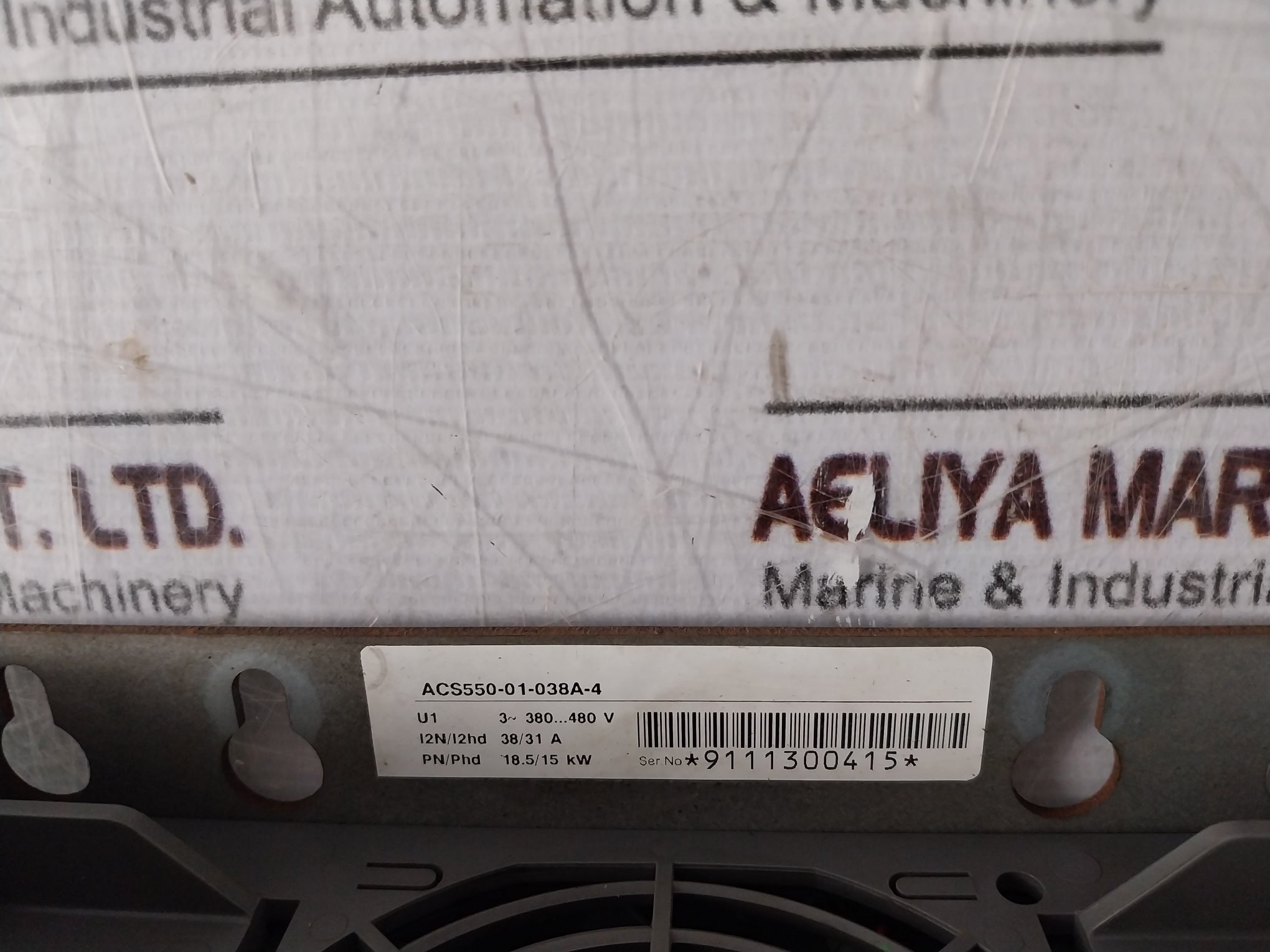 Abb Acs550-01-038A-4 Inverter Drive Ip21