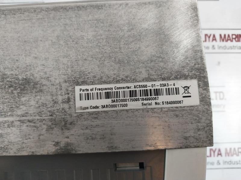 Abb Acs550-01-03A3-4 Frequency Converter 3Abd00017509 Smio-01C Rev:W 380-480V