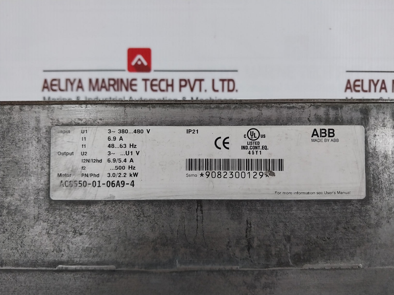 Abb Acs550-01-06A9-4 3 Phase Ac Frequency Inverter Drive Acs550