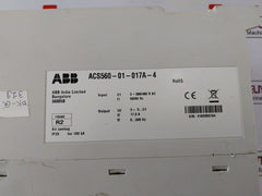 Abb Acs560-01-017A-4 General Purpose Drive V2.08.0.7 3-380/480V Ac 50/60Hz