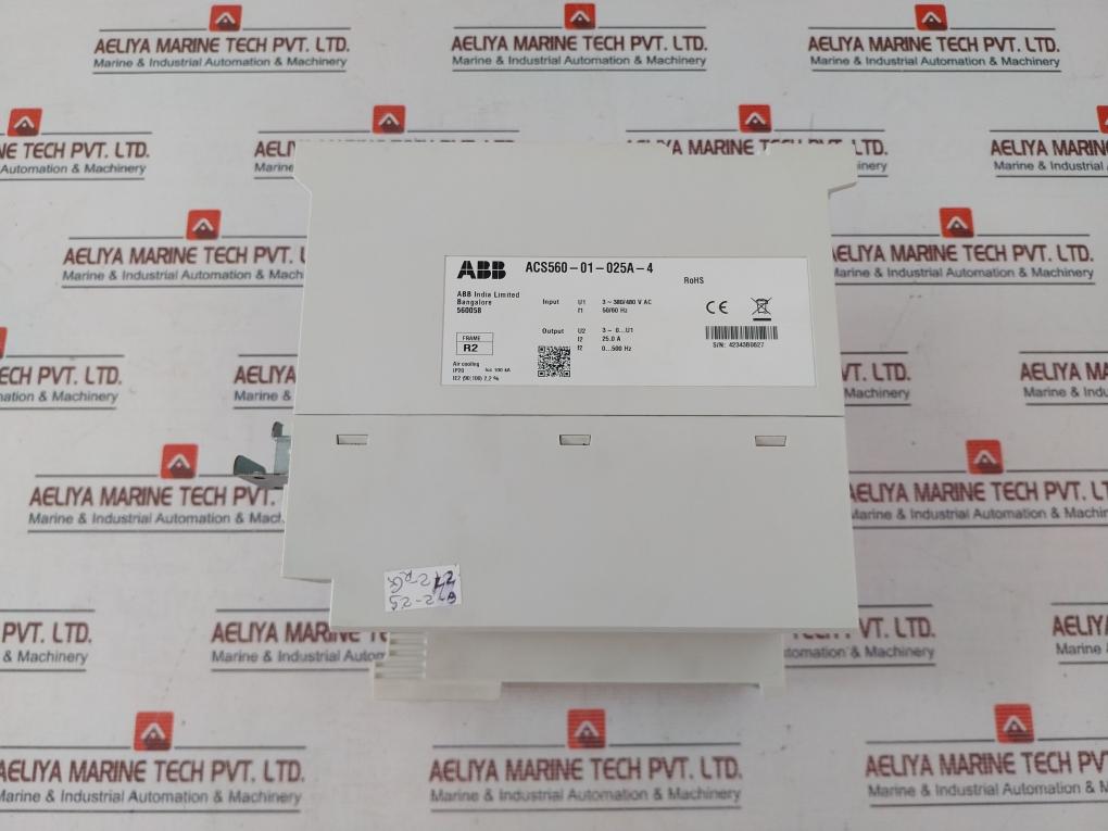 Abb Acs560-01-025A-4 Ac Drive 3-380/480V Ac 50/60Hz 25.0A Icc 100 Ka