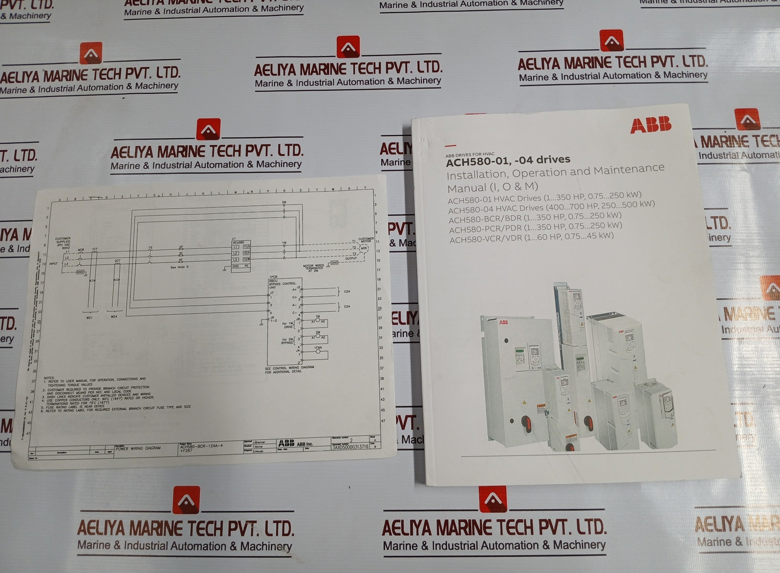 Abb Acs580-0P-156A-4 Drive For Hvac Enclosed Industrial Control Panel 440-480Vac