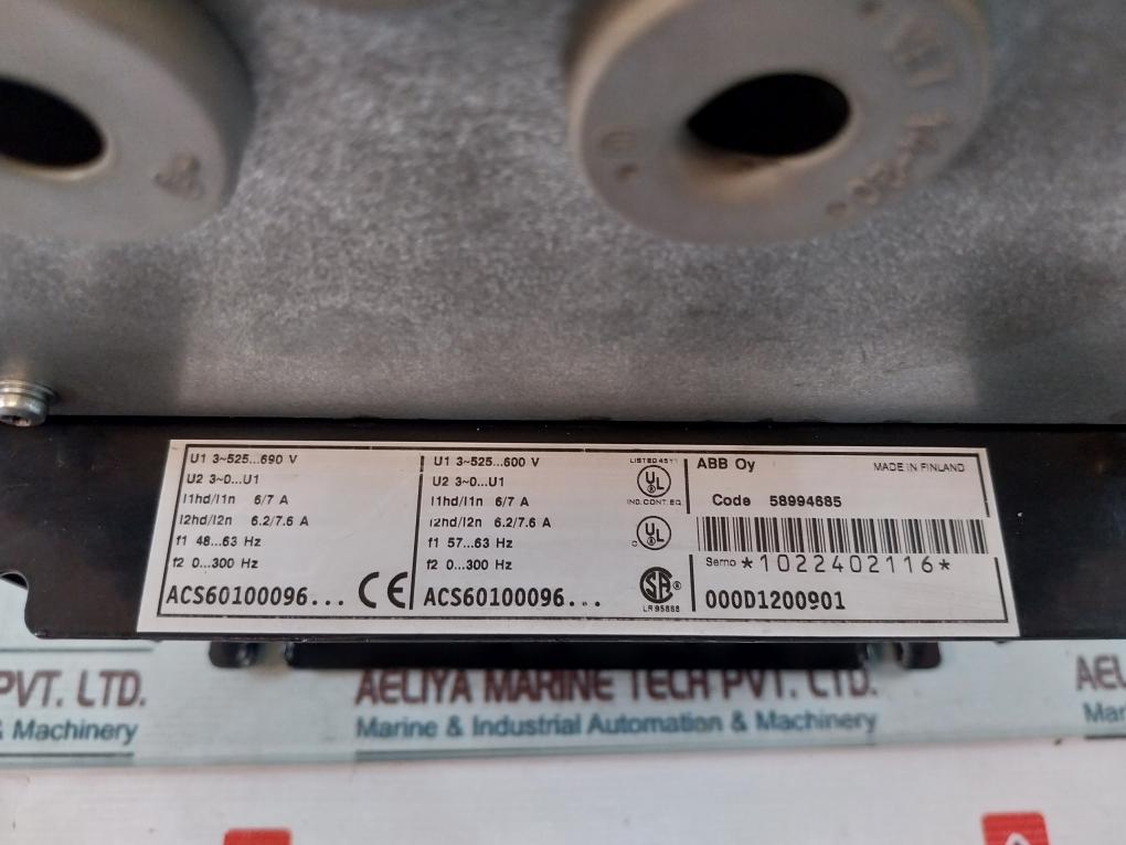 Abb Acs 600 Multidrive Acs60100096, Acs60100096000D1200901