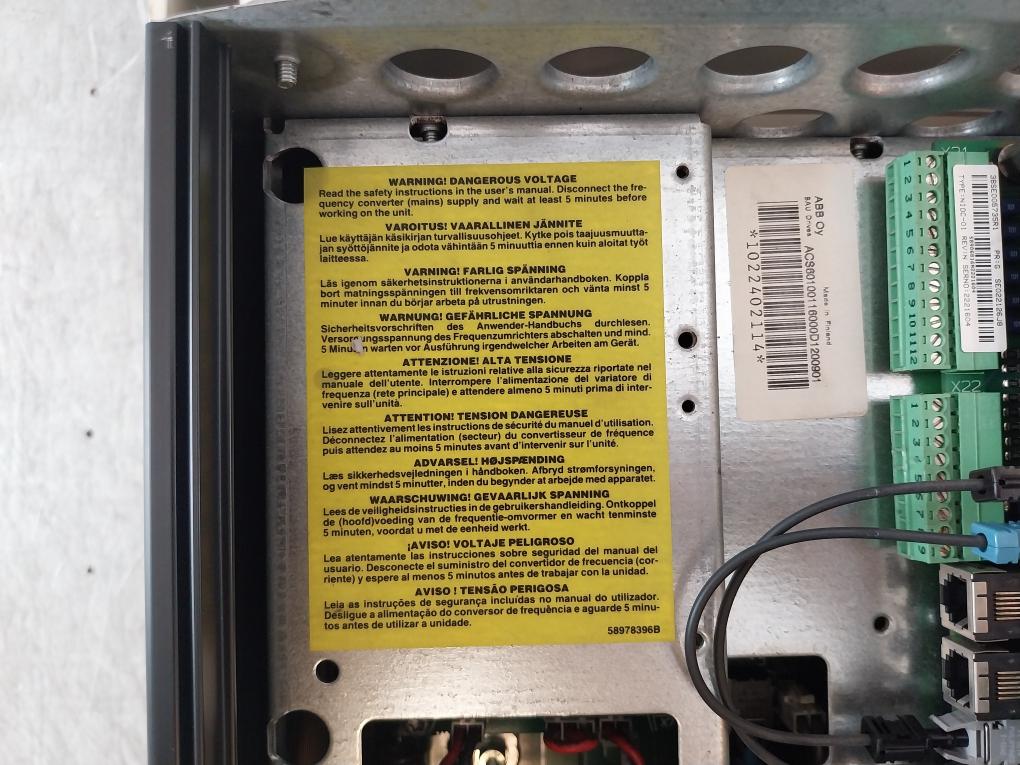 Abb Acs 600 Acs60100116000D1200901 Variable Frequency Drive Acs60100116