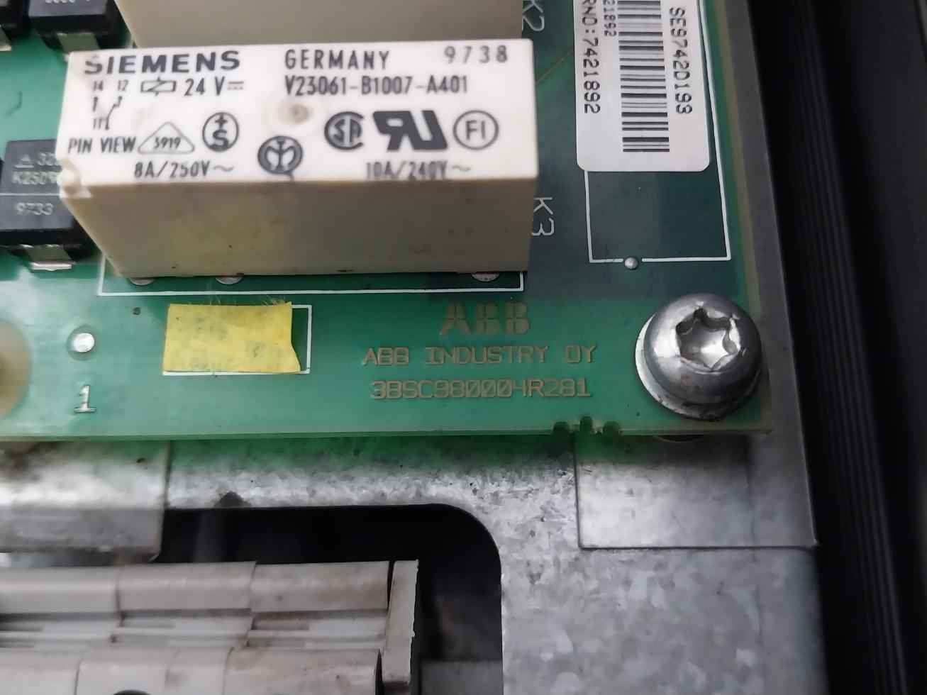 Abb Acs60100113000C1200900 Ac Drive Control Panel Acs 600 Namc-03 380-415V Rev:K