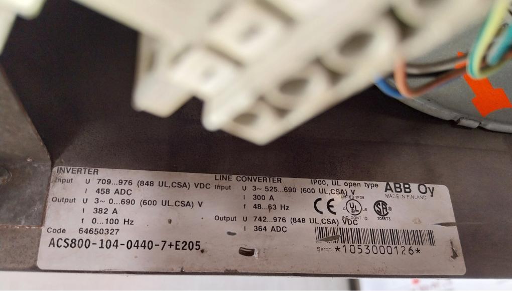 Abb Acs800-104-0440-7+E205 Inverter Drive Module 64650327 Aofc-02, Agdr-66C