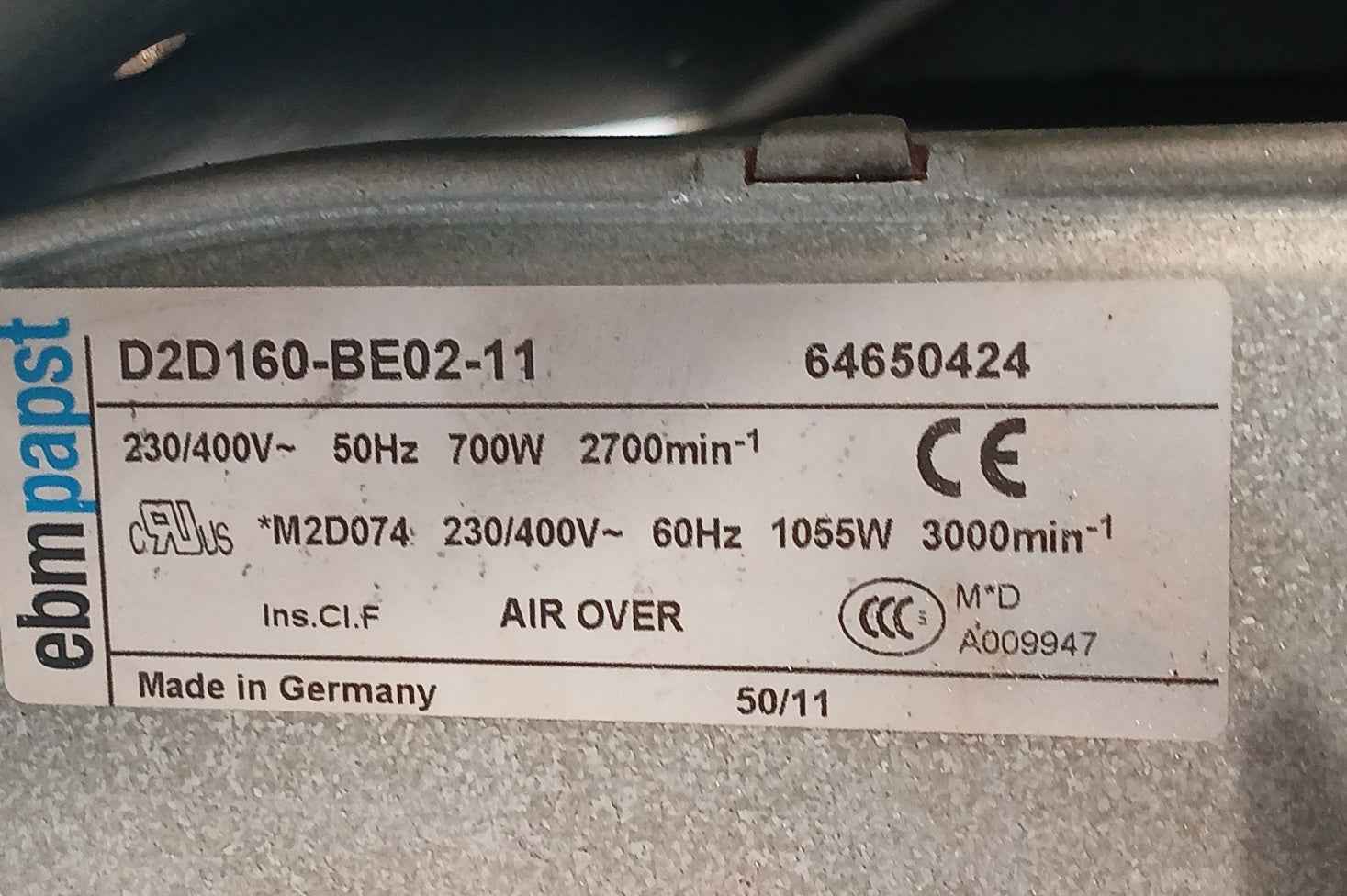 Abb Acs800-104-0440-7+e205+q950+v991 Frequency Drive 709–976 Vdc 458 Adc