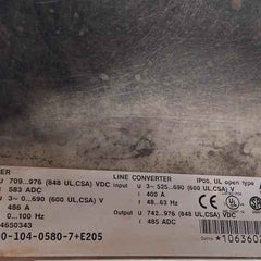 Abb Acs800-104-0580-7+E205 Inverter Drive Module Aofc-02, Agdr-61C, Aint-12C