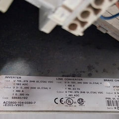 Abb Acs800-104-0580-7+E205+V991 Inverter Drive Module 68685192 Ip00