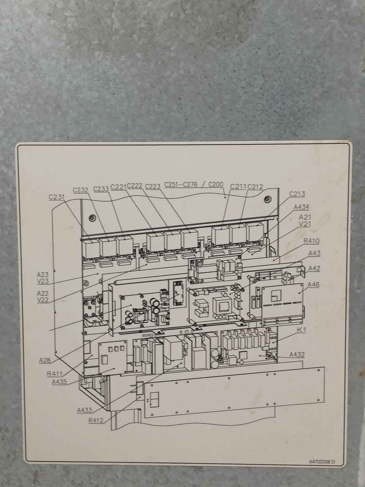 Abb Acs800-104-0580-7+E205+V991 Inverter Drive Module 709-976 Vdc 583 Adc