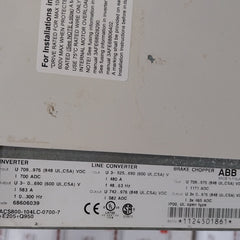 Abb Acs800-104Lc-0700-7+E205+Q950 Inverter Drive