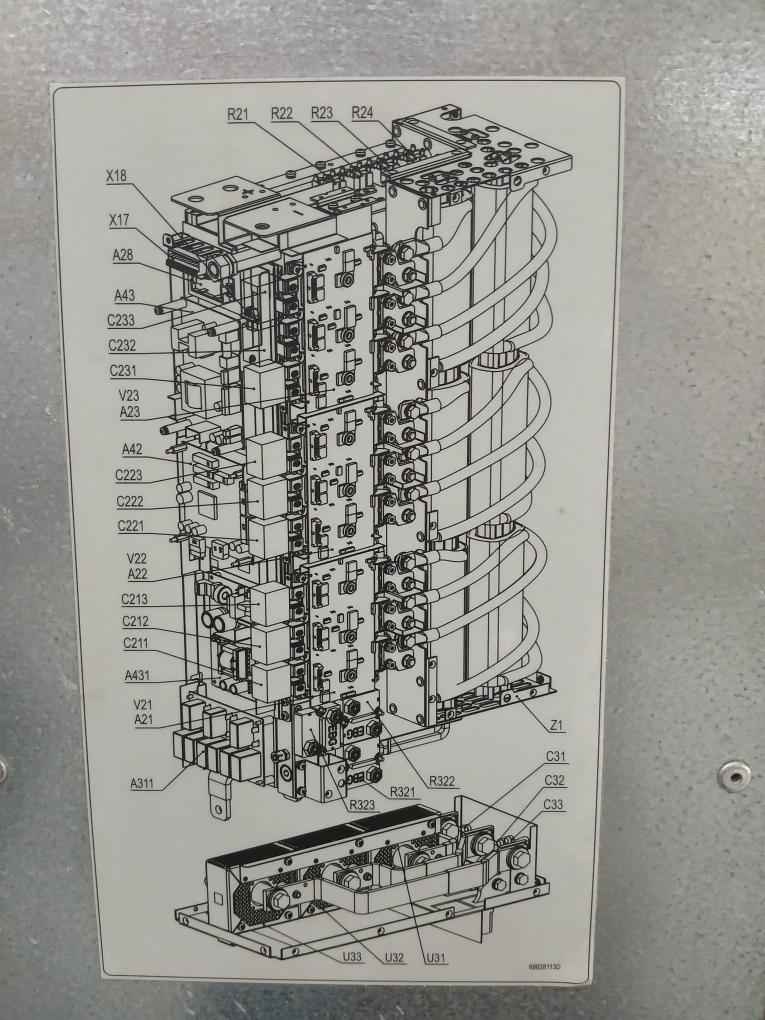Abb Acs800-104Lc-0700-7+E205+Q950 Inverter Drive Module 68606039 709-976 Vdc