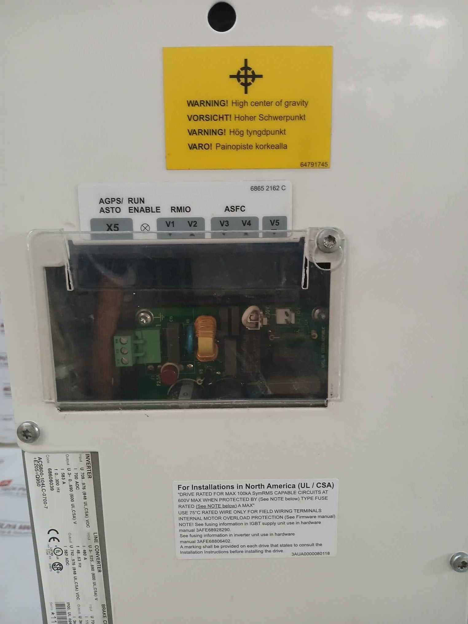 Abb Acs800-104Lc-0700-7+E205+Q950 Inverter Drive Module 68606039 709-976 Vdc