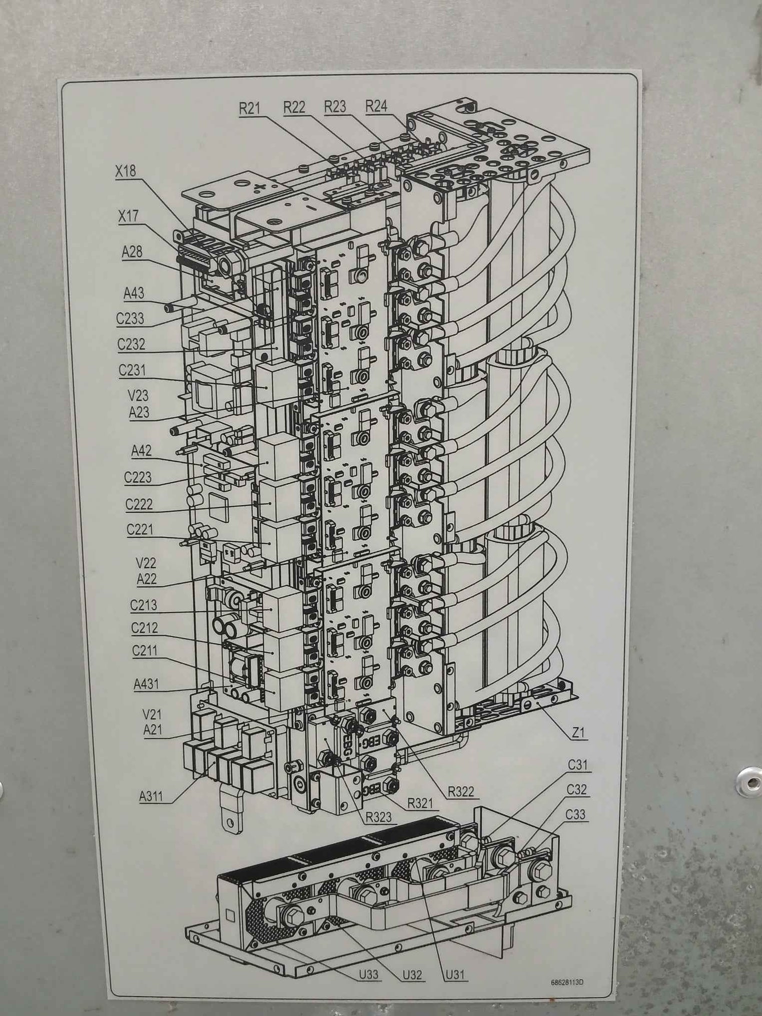Abb Acs800-104Lc-0700-7+E205+Q950 Inverter Drive Module 68606039 709-976 Vdc
