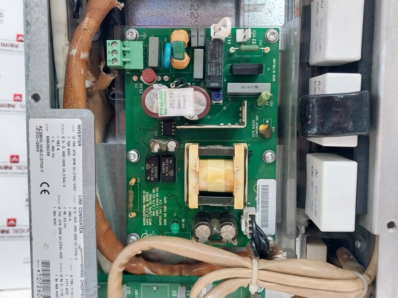 Abb Acs800-104Lc-0700-7+E205+Q950 Inverter Module 709-976 Vdc 68654963A