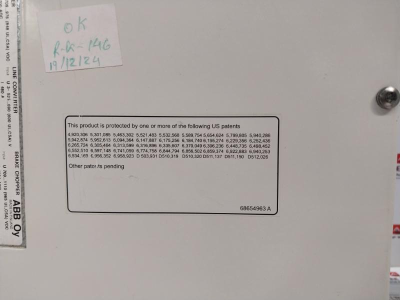 Abb Acs800-104Lc-0700-7+E205+Q950 Line Converter Inverter I/O Module 3X8Kgg