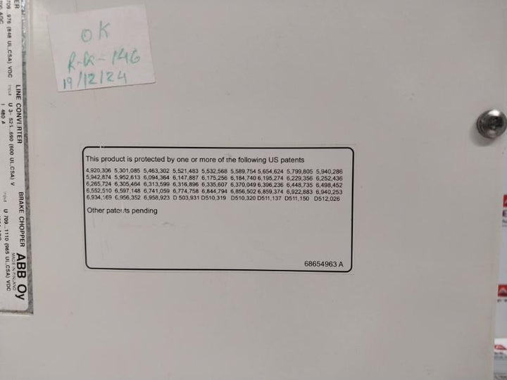 Abb Acs800-104Lc-0700-7+E205+Q950 Line Converter Inverter I/O Module 3X8Kgg