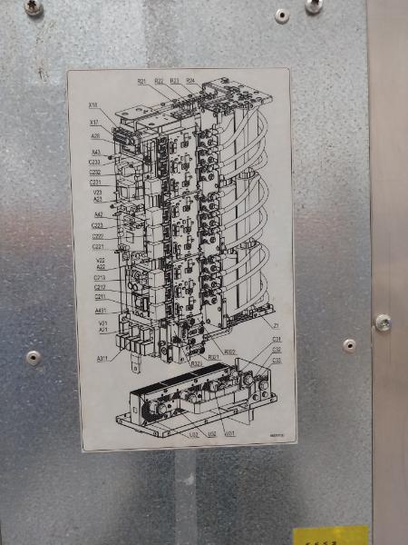 Abb Acs800-104Lc-0700-7+E205+Q950 Line Converter Inverter I/O Module Rev A 50°C