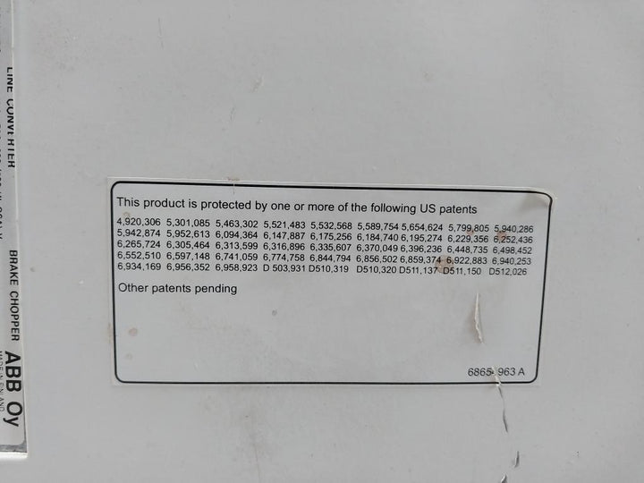 Abb Acs800-104Lc07007+E205+Q950 Line Converter Inverter I/O Module Rev A Agps21C