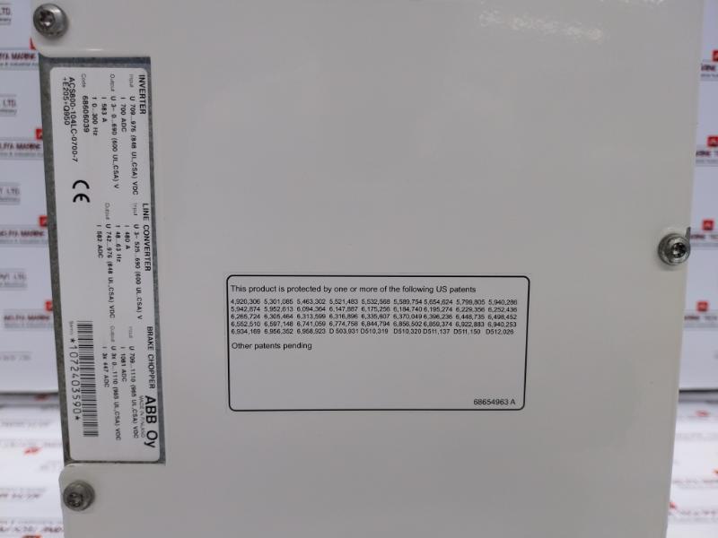 Abb Acs800-104Lc-0700-7+E205+Q950 Inverter Drive Module Apow-01C Agps21C Aofc-03