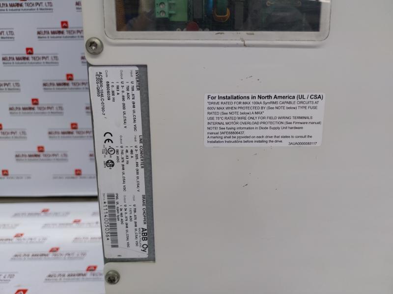 Abb Acs800-104Lc-0700-7+E205+Q950 Inverter Unit Module 709…976Vdc 700 Adc