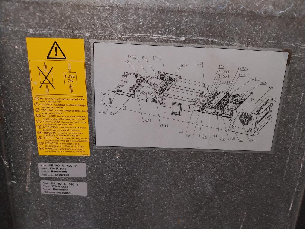 Abb Acs800-704-0910-7+F250 Semipack 3 Inverter Drive Module 64690701 Dsab-01C
