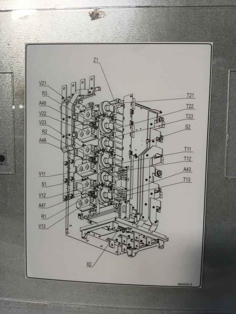 Abb Acs800-704Lc-2150-7 Drive Supply Unit 380–690 Vac 1796 A 48–63 Hz