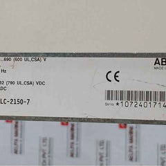 Abb Acs800-704Lc-2150-7 Drive Supply Unit 68648858 380-690 Vac 1796 A 48-63 Hz