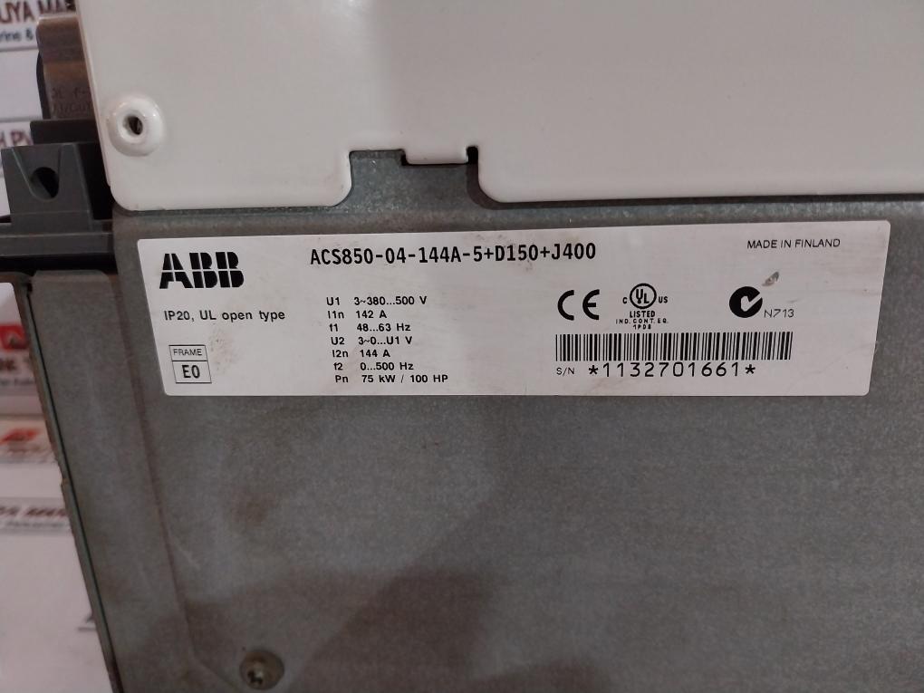 Abb Acs850-04-144A-5+D150+J400 Ac Drive Module 3Aua0000022303 380-500 V 142A
