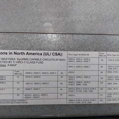 ABB ACS850-04-202A-5+J400 AC Drive Module 3-Phase 400/480/500 VAC 198A 50/60Hz