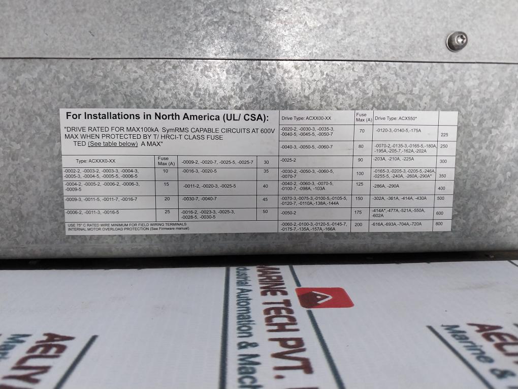 Abb Acs850-04-225A-5+J400 Frequency Converter Drive Module 400/480/500V Ac 221 A
