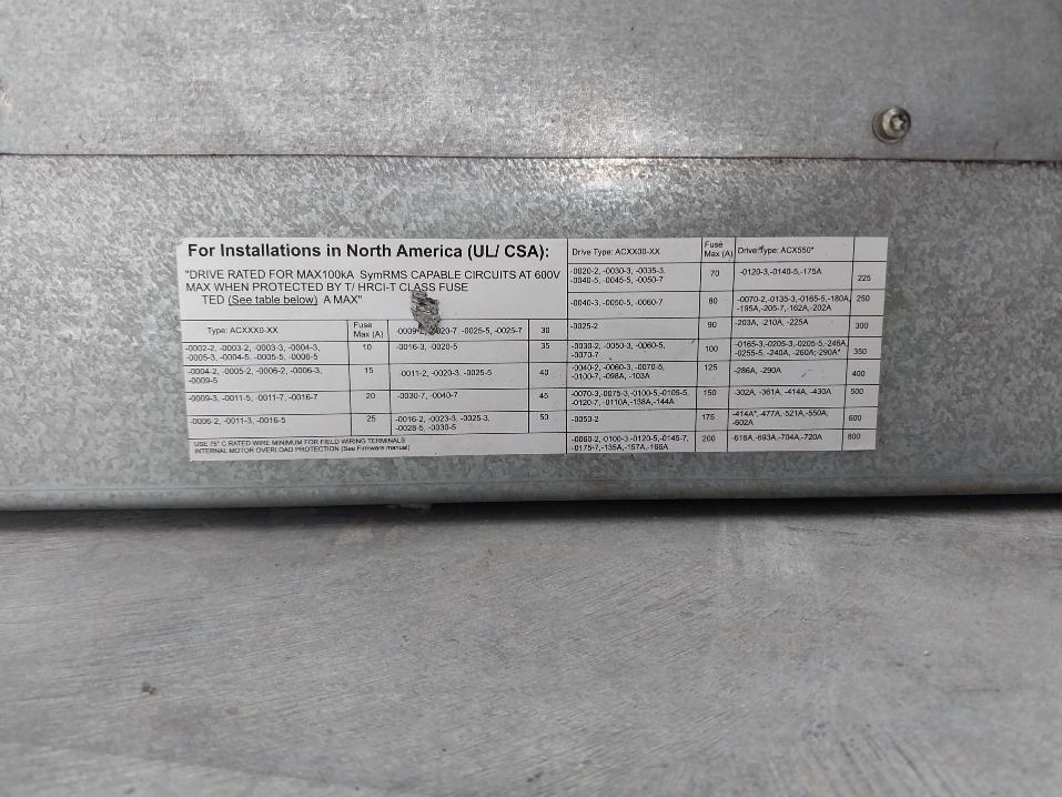 Abb Acs850-04-225A-5+J400 Frequency Drive 110 Kw/150 Hp