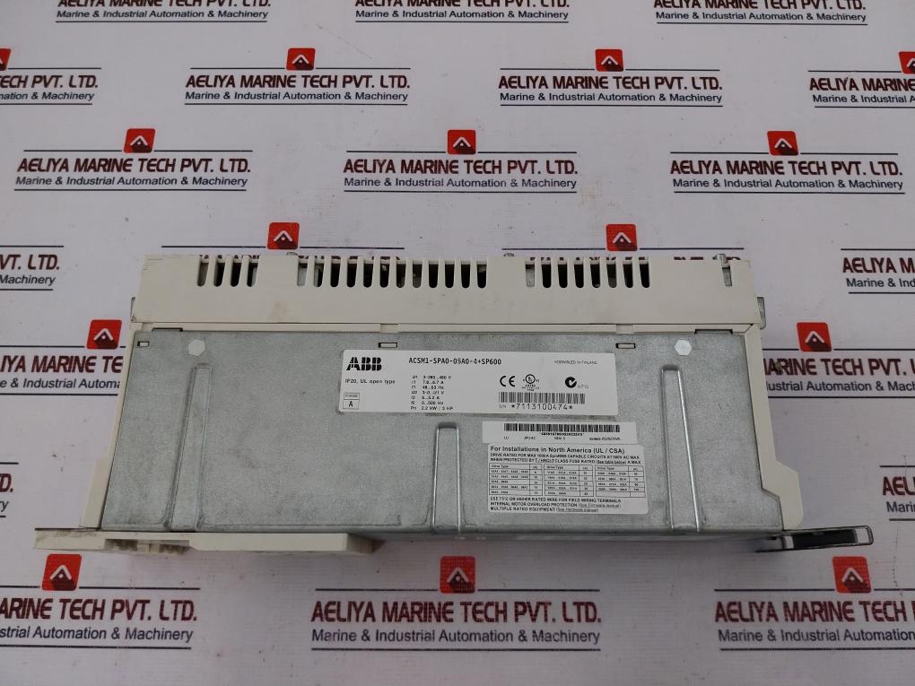 Abb Acsm1-spa0-05A0-4+Sp600 Drive Module Ip20 3~ 380-480V 7.8-6.7A 48-63Hz